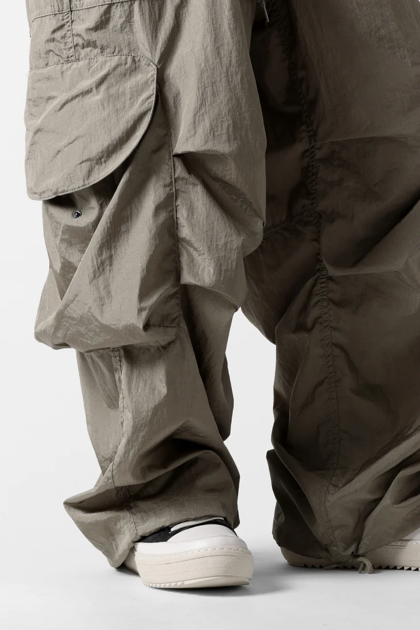 entire studios FREIGHT CARGO PANTS / CRINKLE NYLON (SAGE) - Image 35