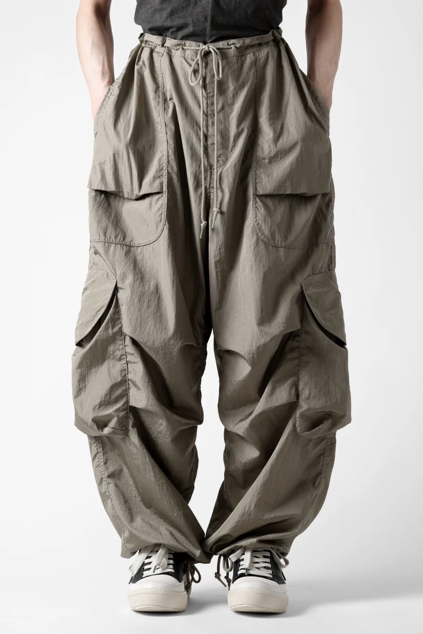 entire studios FREIGHT CARGO PANTS / CRINKLE NYLON (SAGE) - Image 4