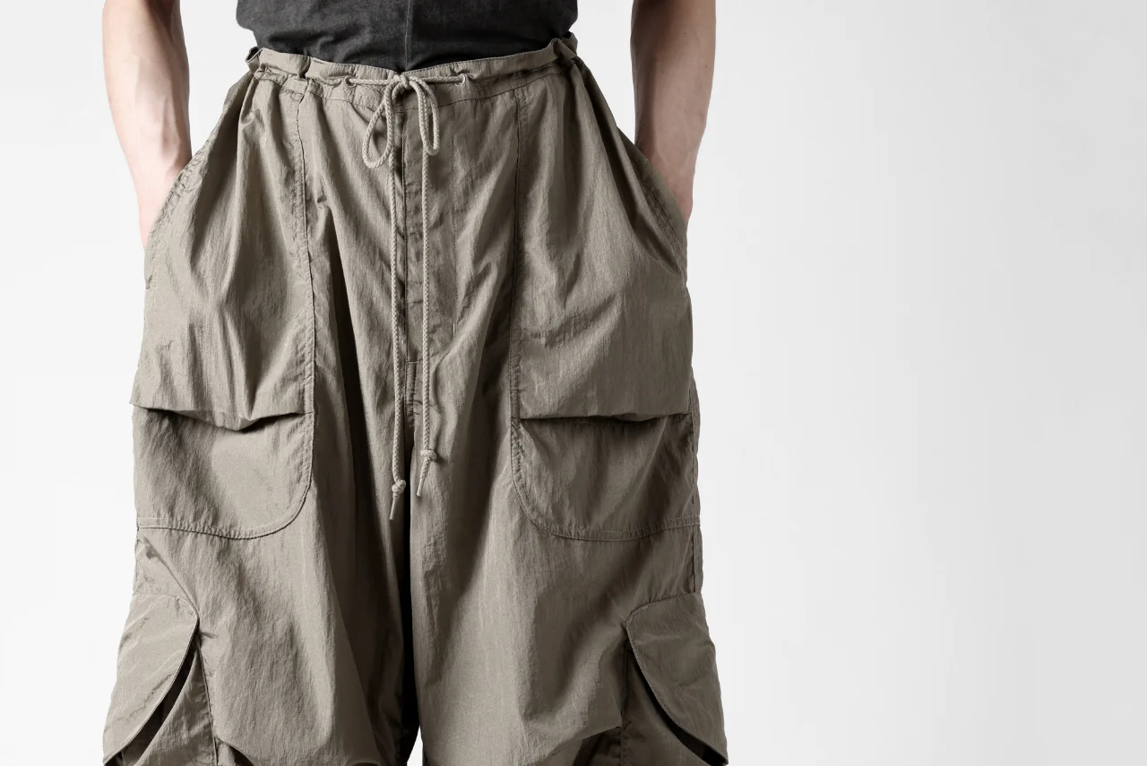 entire studios FREIGHT CARGO PANTS / CRINKLE NYLON (SAGE) - Image 40