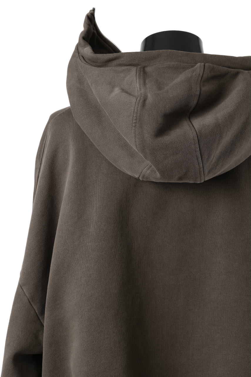 entire studios FULL ZIP SWEAT PARKA (BRUNETTE) - Image 11