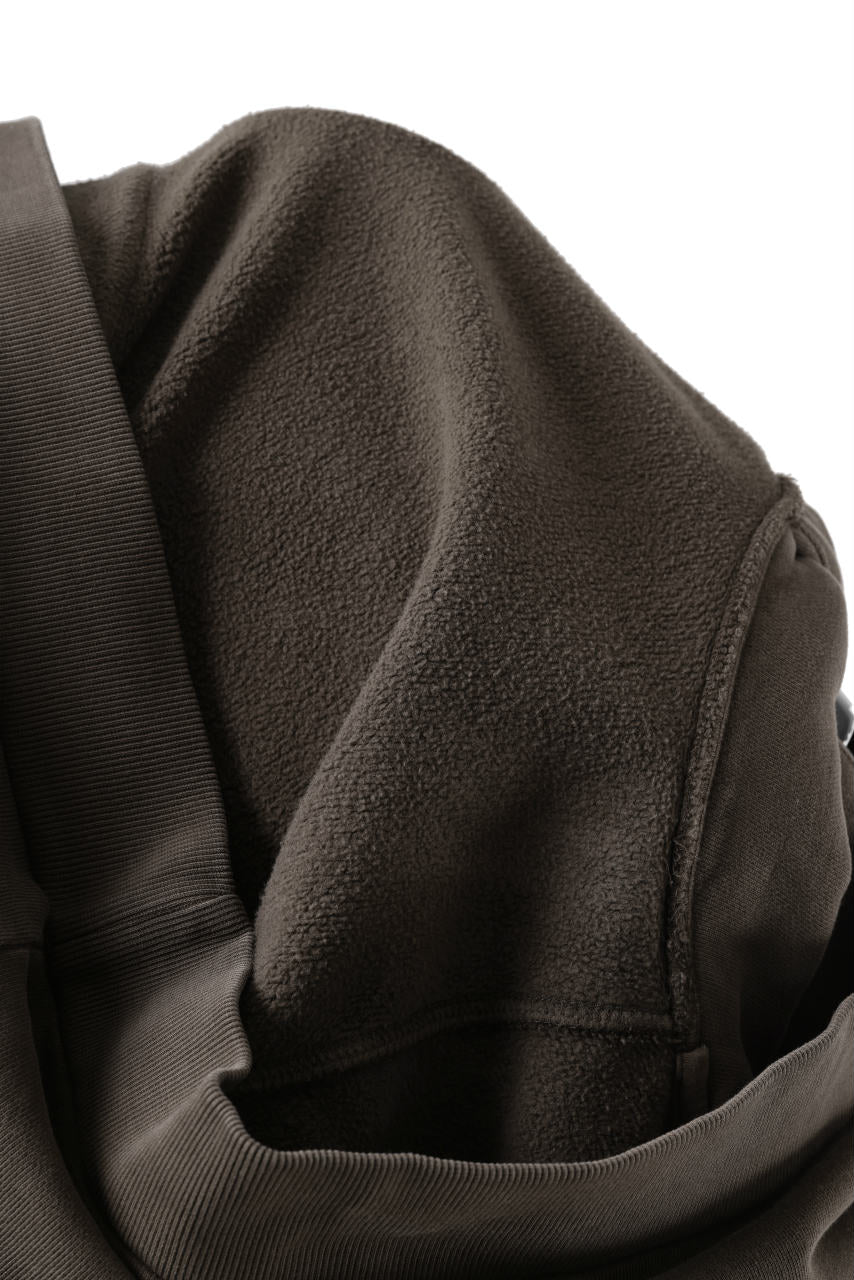 entire studios FULL ZIP SWEAT PARKA (BRUNETTE) - Image 12