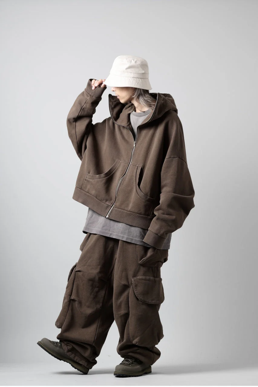 entire studios FULL ZIP SWEAT PARKA (BRUNETTE) - Image 15