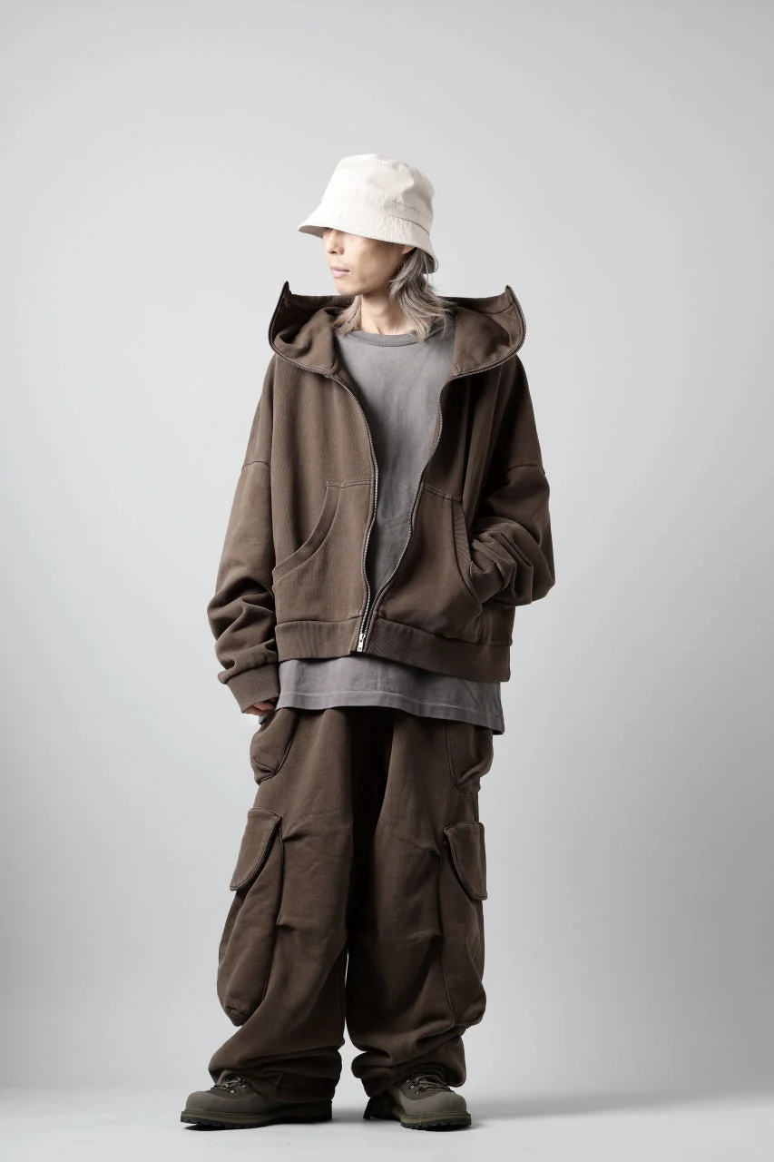 entire studios FULL ZIP SWEAT PARKA (BRUNETTE) - Image 17