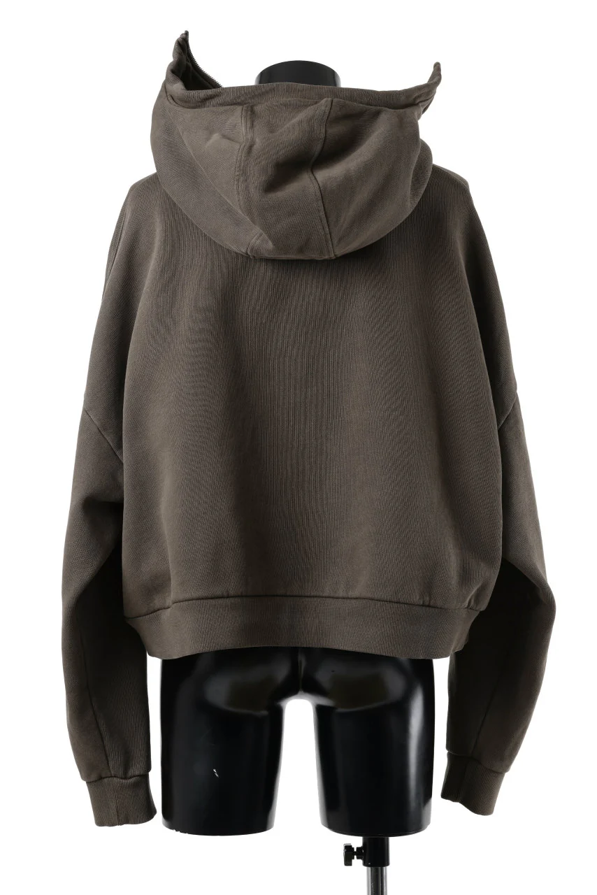 entire studios FULL ZIP SWEAT PARKA (BRUNETTE) - Image 5