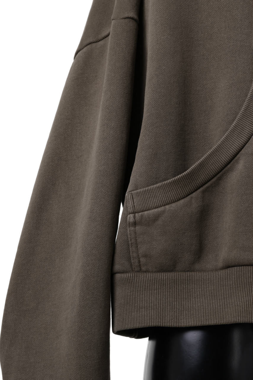 entire studios FULL ZIP SWEAT PARKA (BRUNETTE) - Image 8