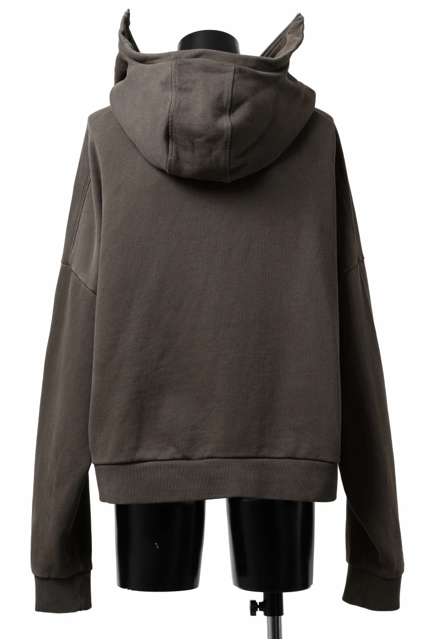 entire studios FULL ZIP SWEAT PARKA (BRUNETTE) - Image 11