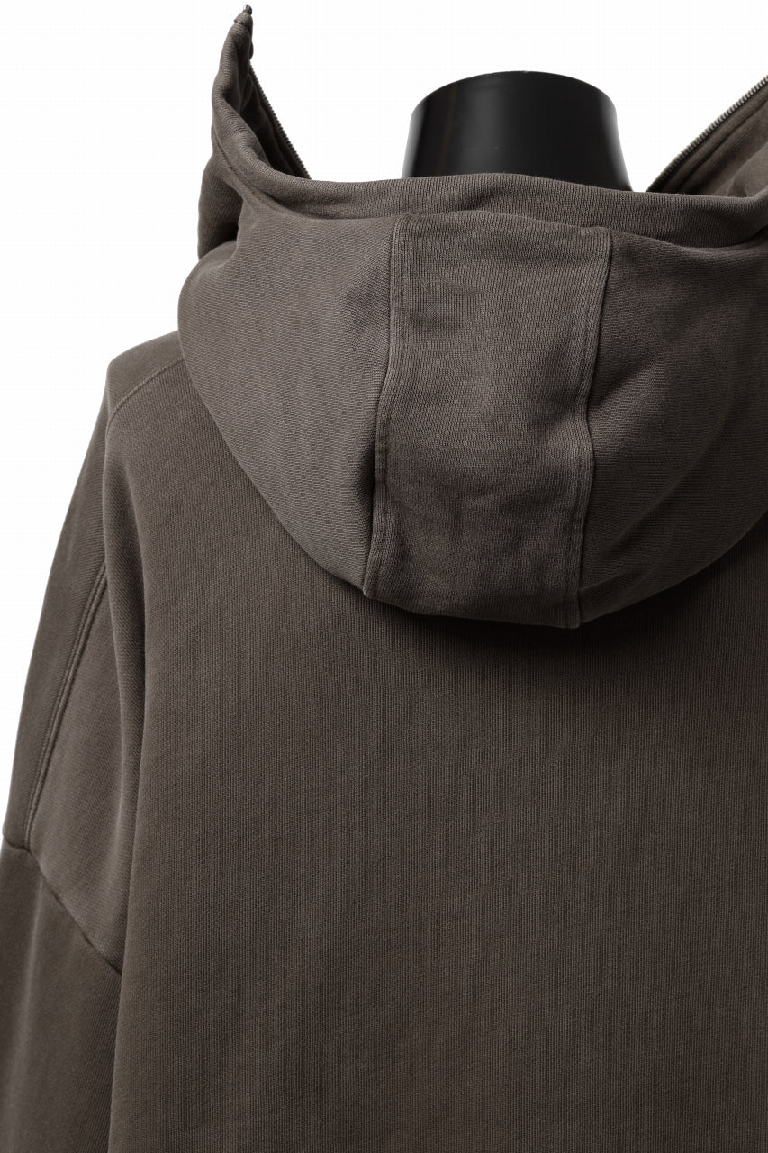 entire studios FULL ZIP SWEAT PARKA (BRUNETTE) - Image 16