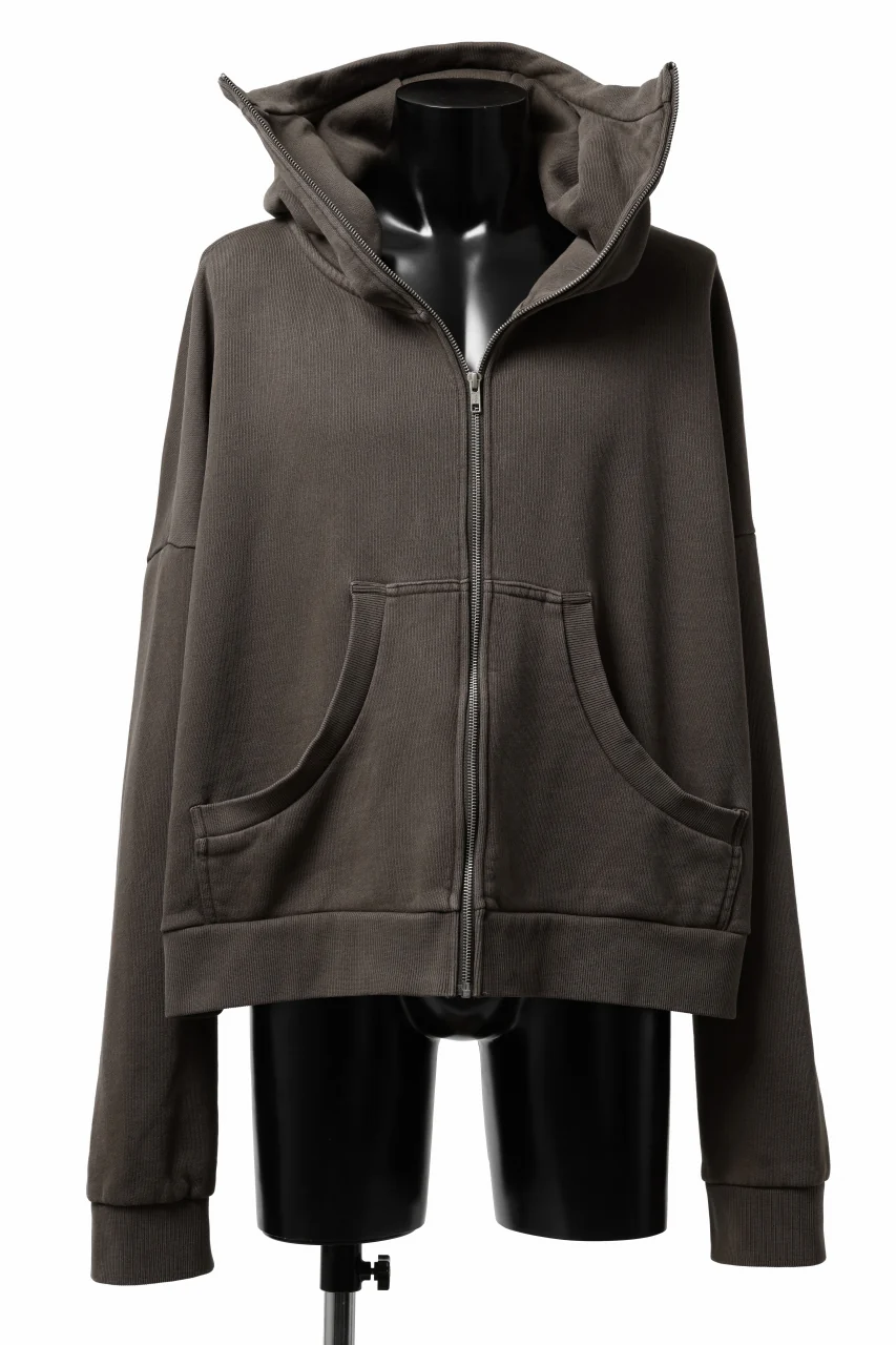 entire studios FULL ZIP SWEAT PARKA (BRUNETTE) - Image 9