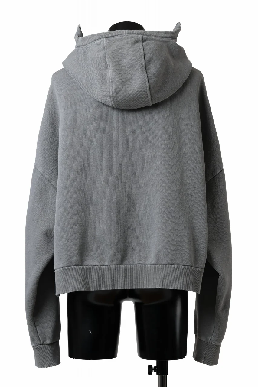 entire studios FULL ZIP SWEAT PARKA (RHINO) - Image 5