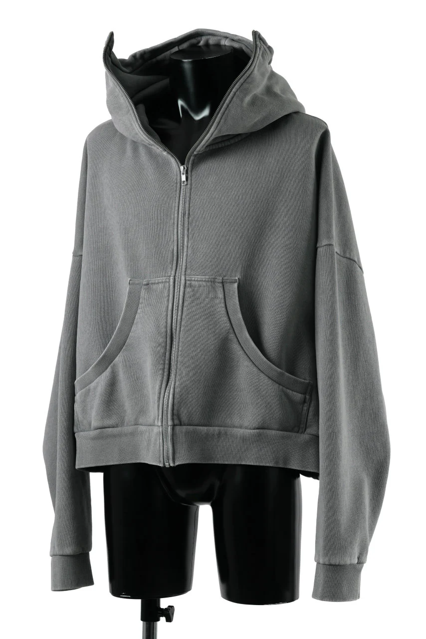 entire studios FULL ZIP SWEAT PARKA (RHINO) - Image 3