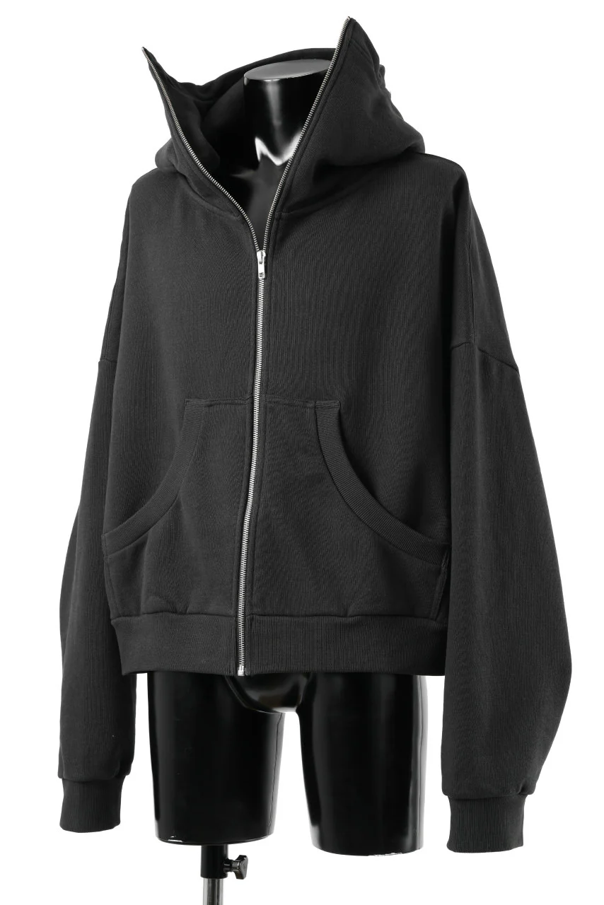 entire studios FULL ZIP SWEAT PARKA (SOOT) - Image 3