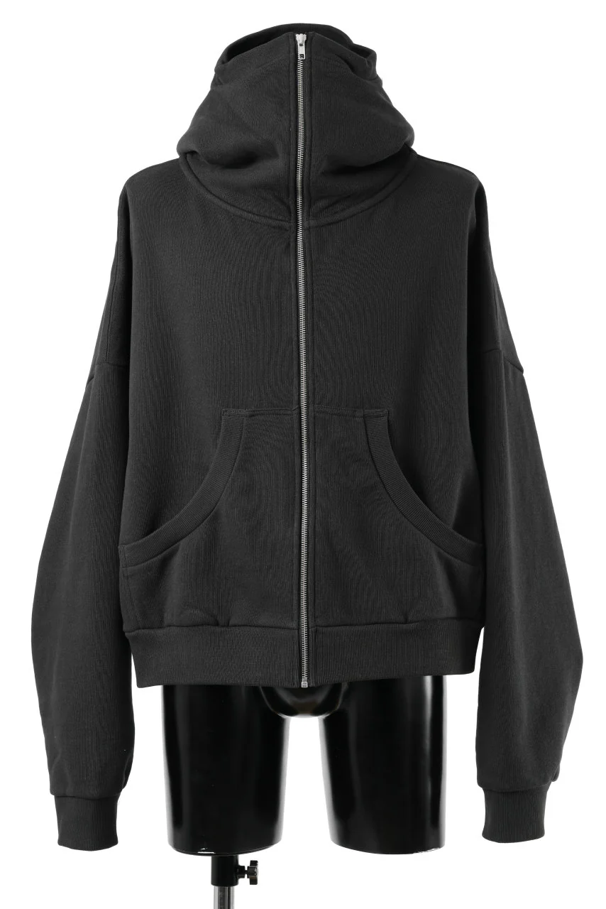 entire studios FULL ZIP SWEAT PARKA (SOOT)
