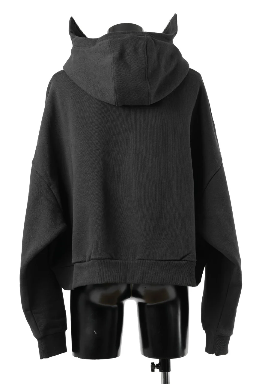 entire studios FULL ZIP SWEAT PARKA (SOOT) - Image 5