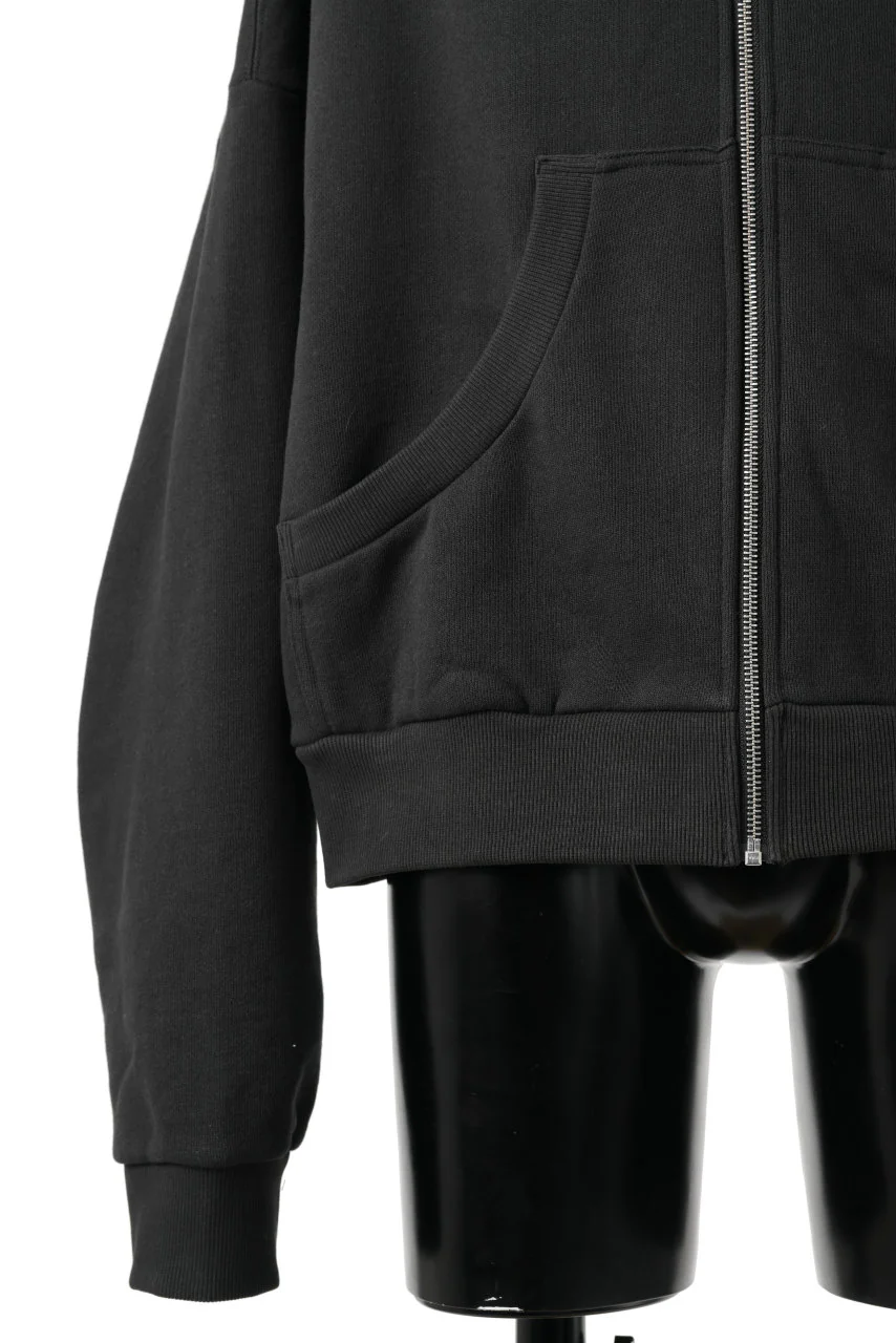 entire studios FULL ZIP SWEAT PARKA (SOOT) - Image 7