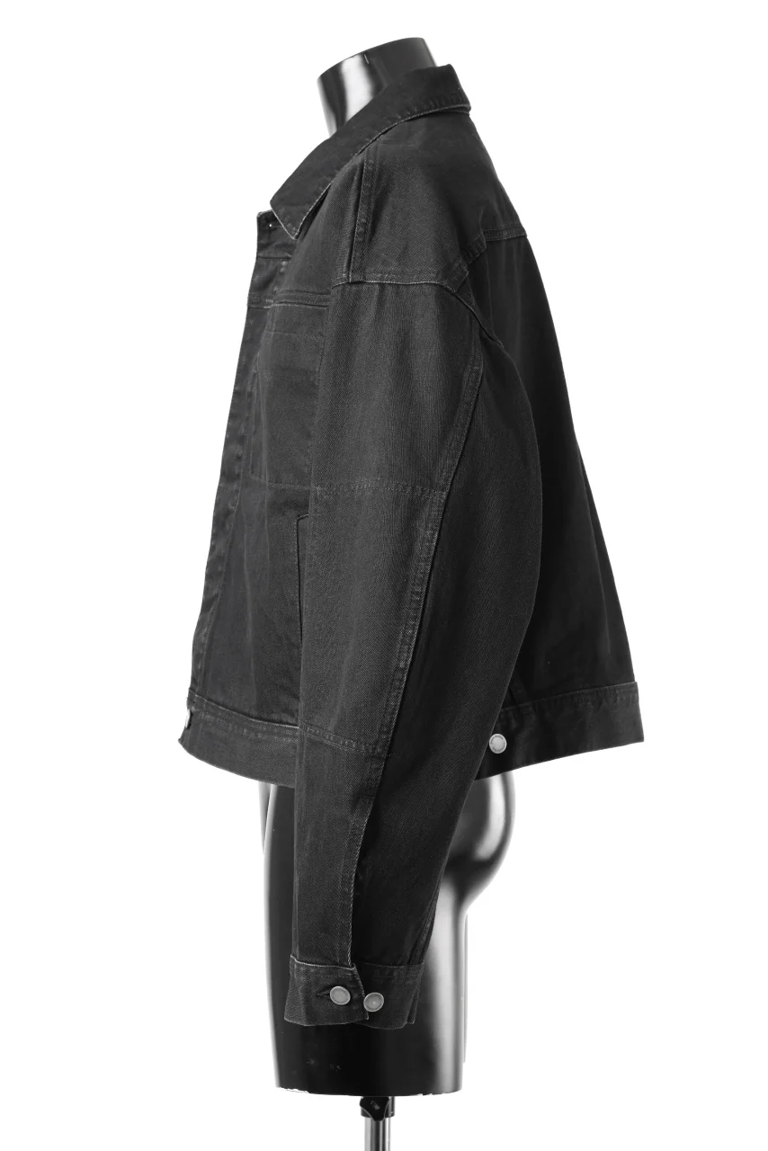 entire studios GEM DENIM JACKET (MAGNETITE) - Image 4