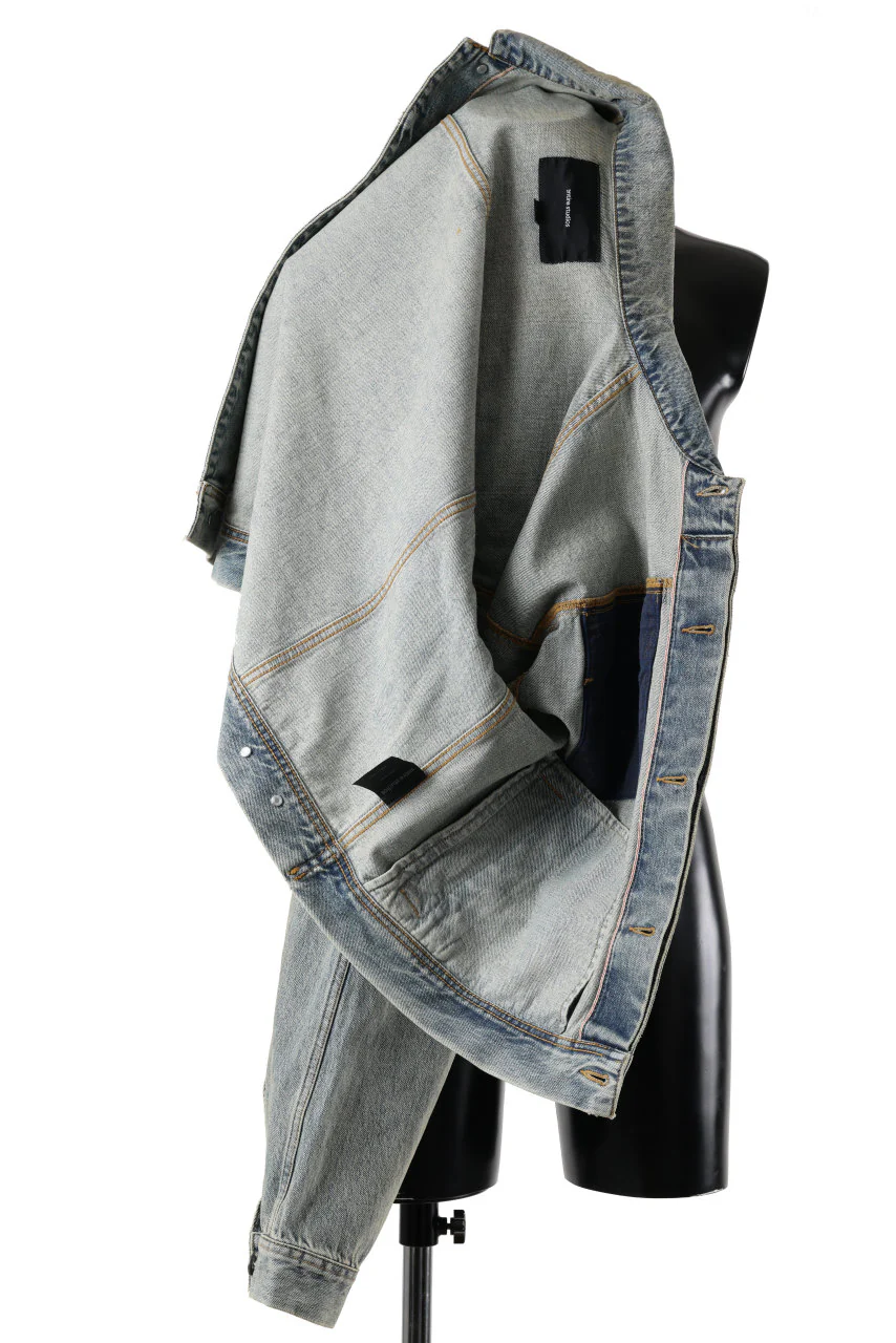 entire studios GEM DENIM JACKET (SURFACE WAVE) - Image 6