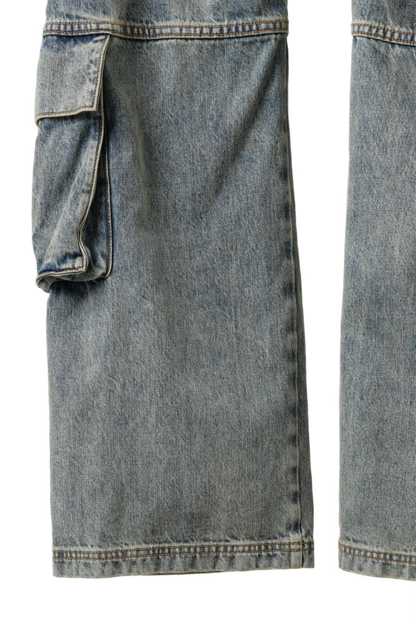 entire studios HEAVY DENIM CARGO TROUSERS (SURFACE WAVE) - Image 26