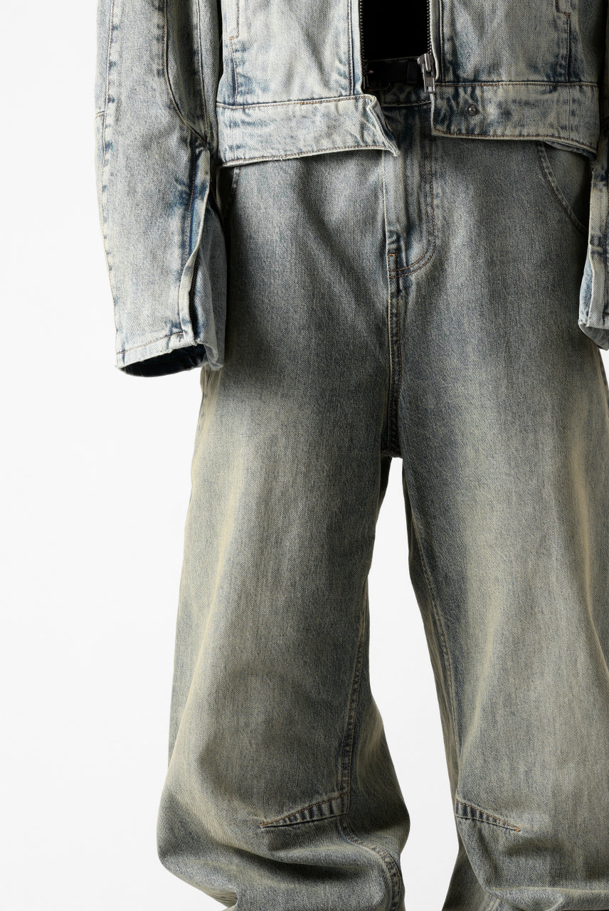 entire studios HEAVY DENIM CARGO TROUSERS (SURFACE WAVE) - Image 50