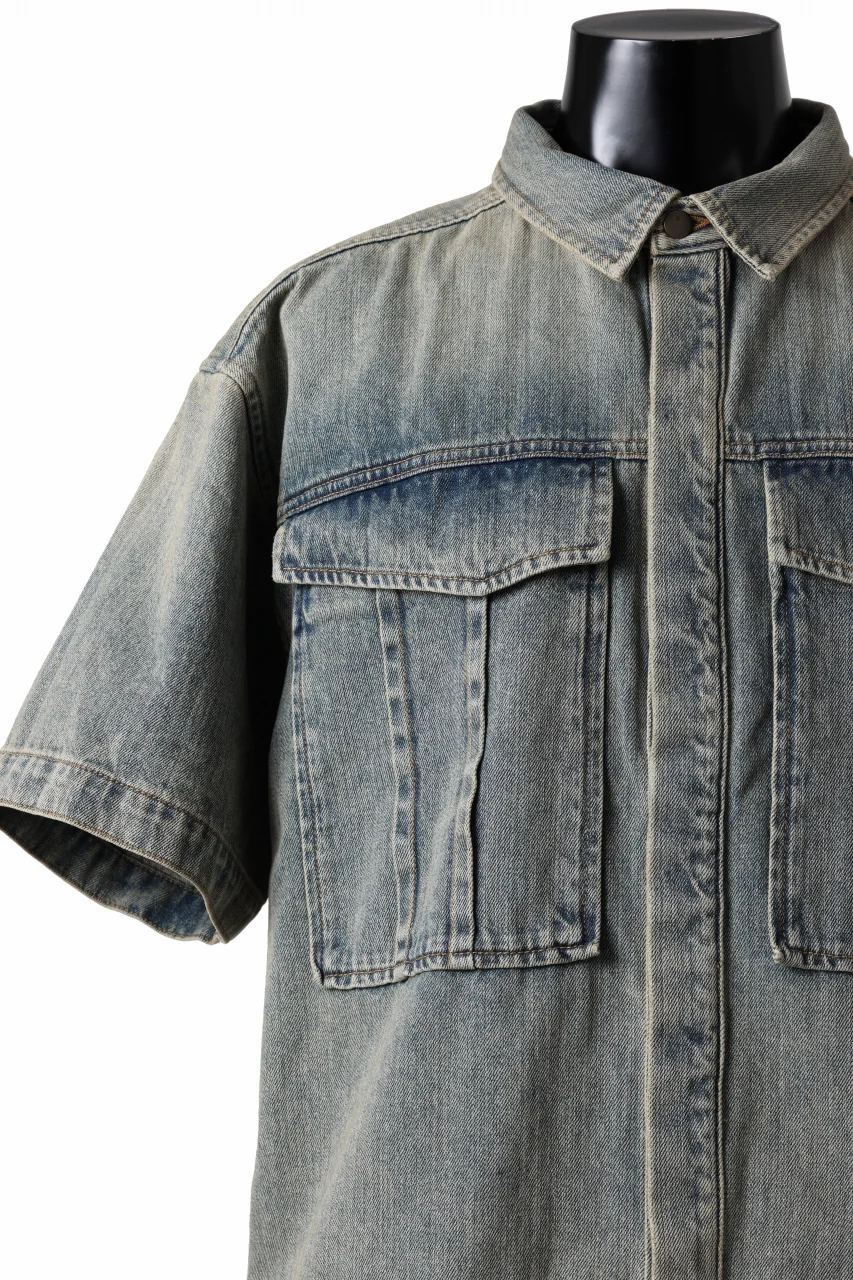 entire studios HEAVY DENIM SHIRT (SURFACE WAVE) - Image 10