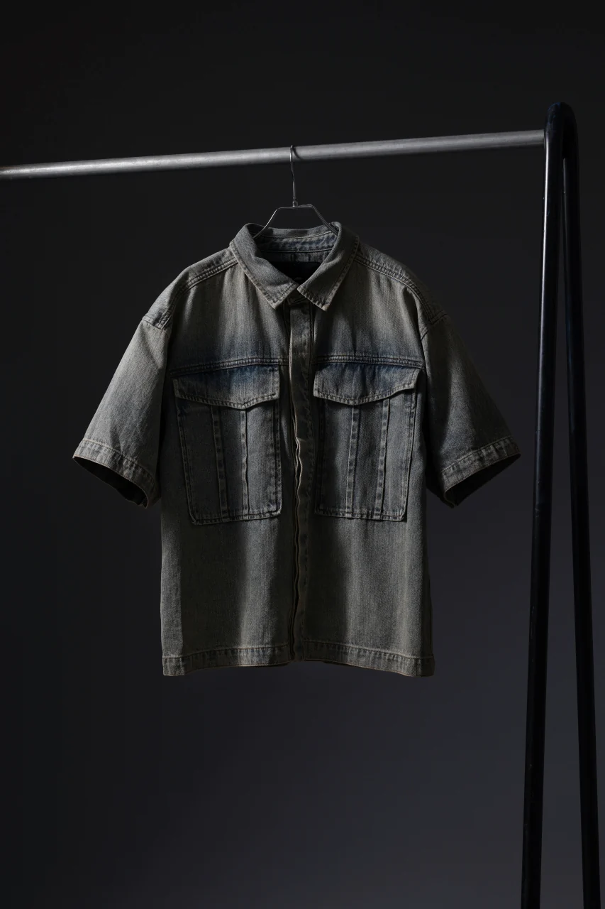entire studios HEAVY DENIM SHIRT (SURFACE WAVE) - Image 14