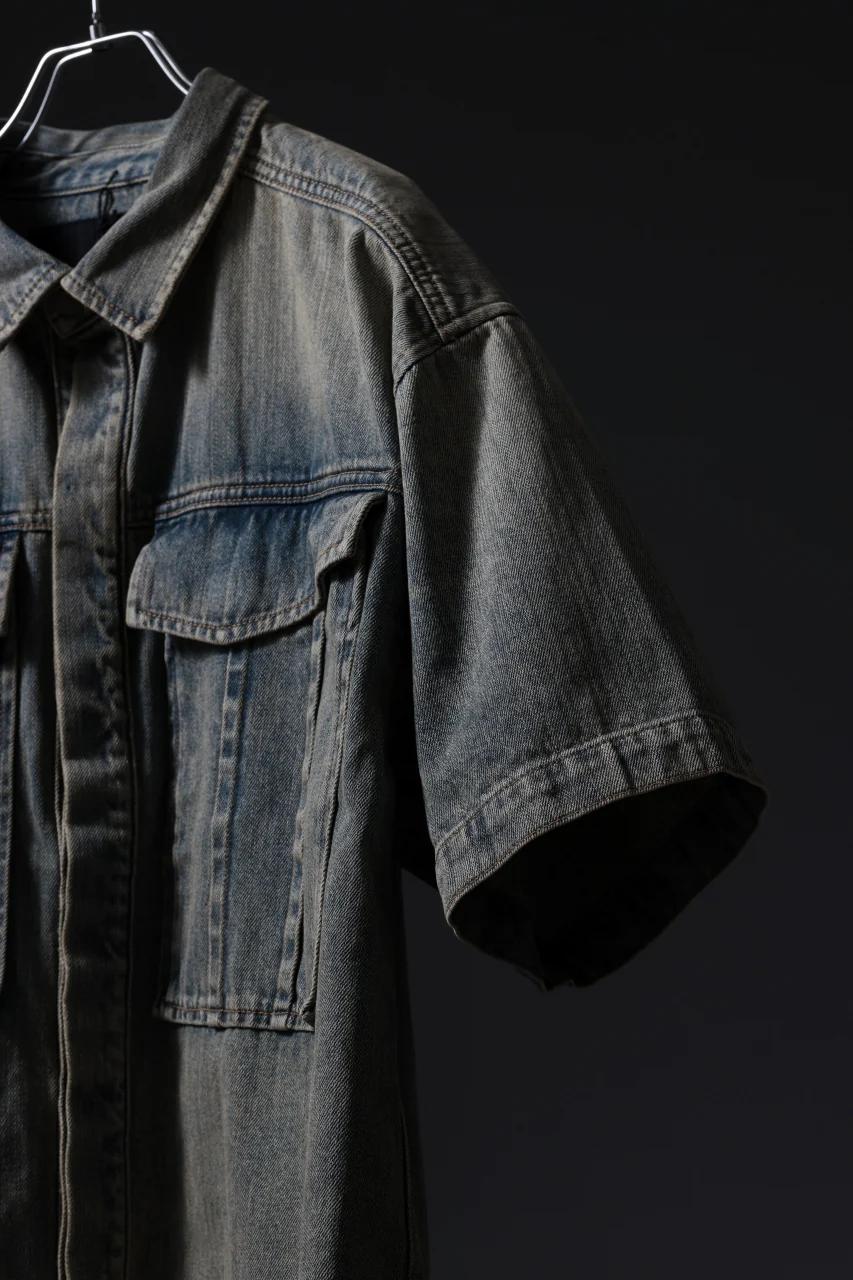 entire studios HEAVY DENIM SHIRT (SURFACE WAVE) - Image 15