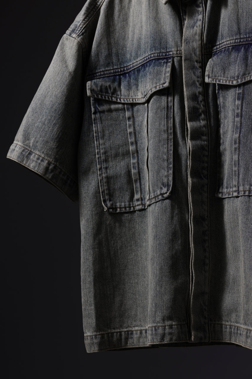 entire studios HEAVY DENIM SHIRT (SURFACE WAVE) - Image 16