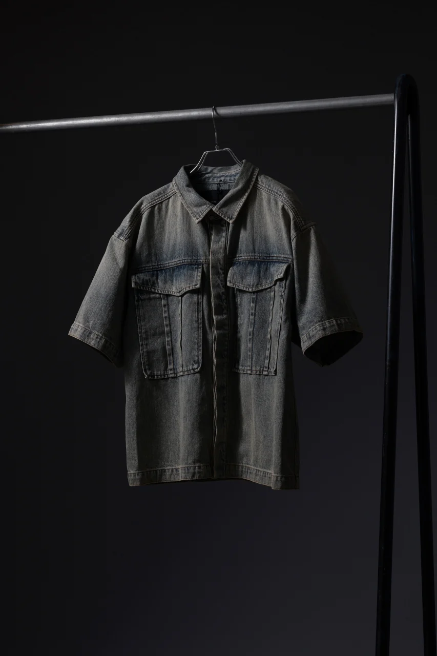 entire studios HEAVY DENIM SHIRT (SURFACE WAVE) - Image 17