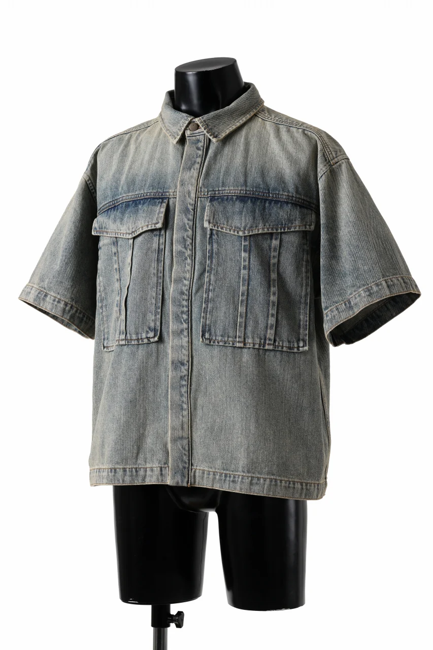 entire studios HEAVY DENIM SHIRT (SURFACE WAVE) - Image 2