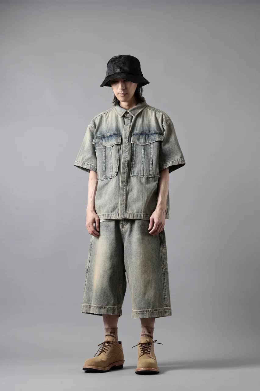 entire studios HEAVY DENIM SHIRT (SURFACE WAVE) - Image 23