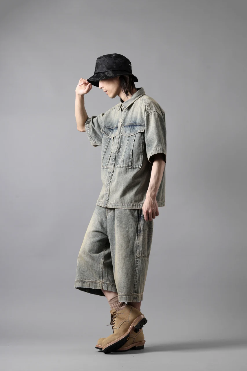 entire studios HEAVY DENIM SHIRT (SURFACE WAVE) - Image 24
