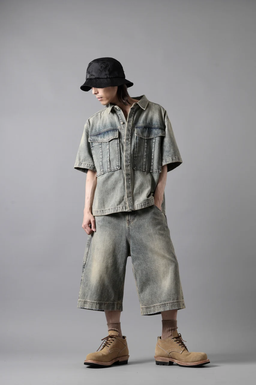 entire studios HEAVY DENIM SHIRT (SURFACE WAVE) - Image 26