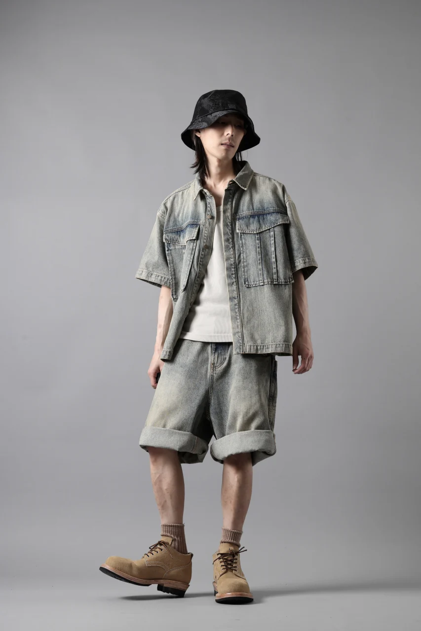 entire studios HEAVY DENIM SHIRT (SURFACE WAVE) - Image 34