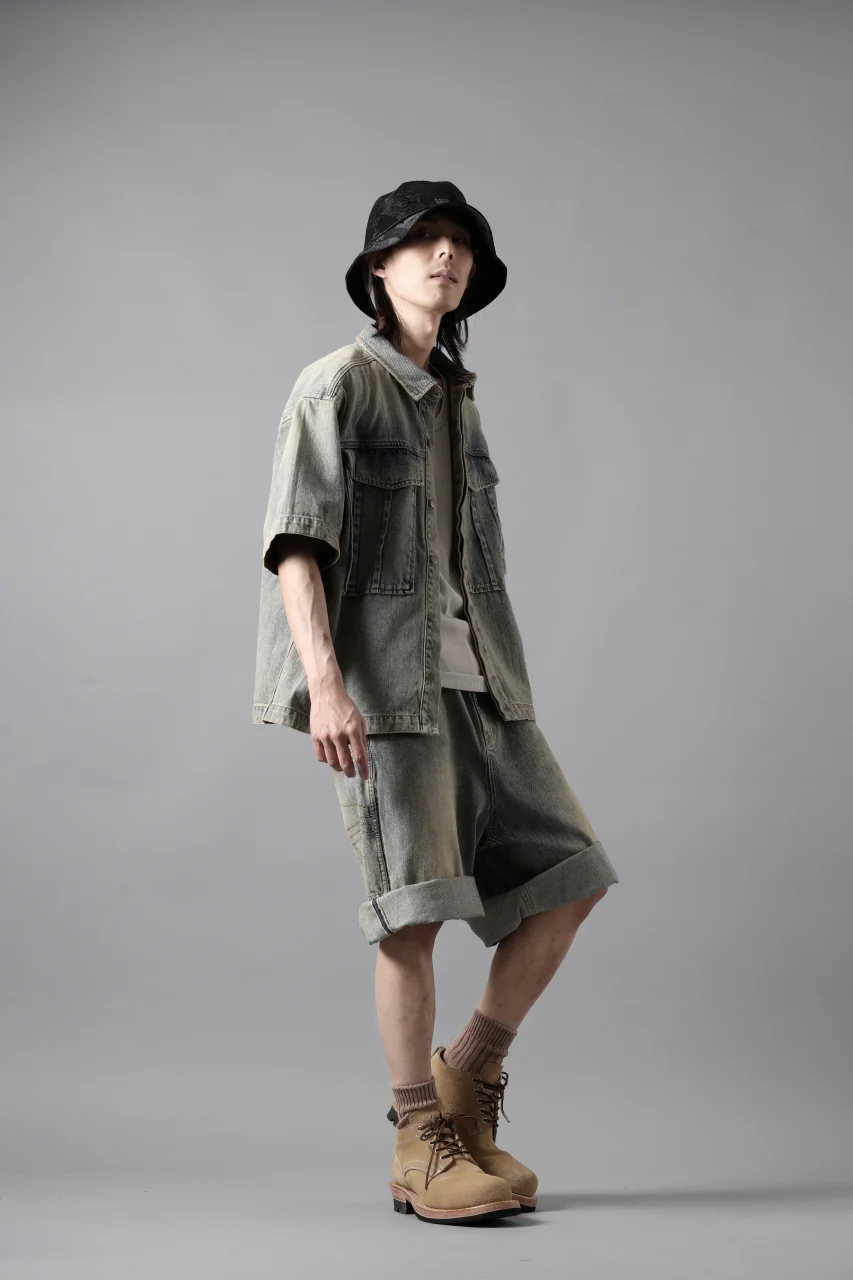 entire studios HEAVY DENIM SHIRT (SURFACE WAVE) - Image 35