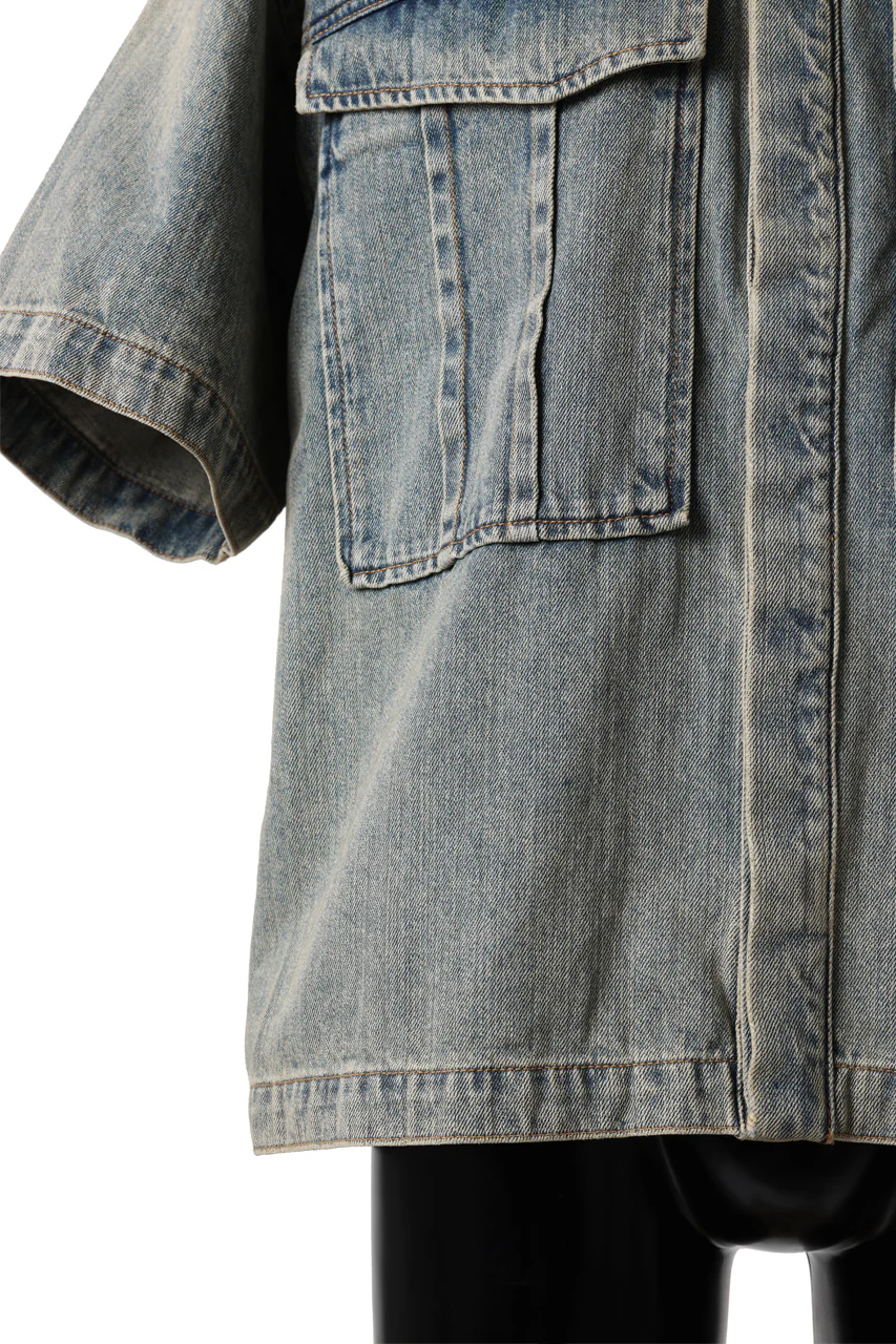 entire studios HEAVY DENIM SHIRT (SURFACE WAVE) - Image 8