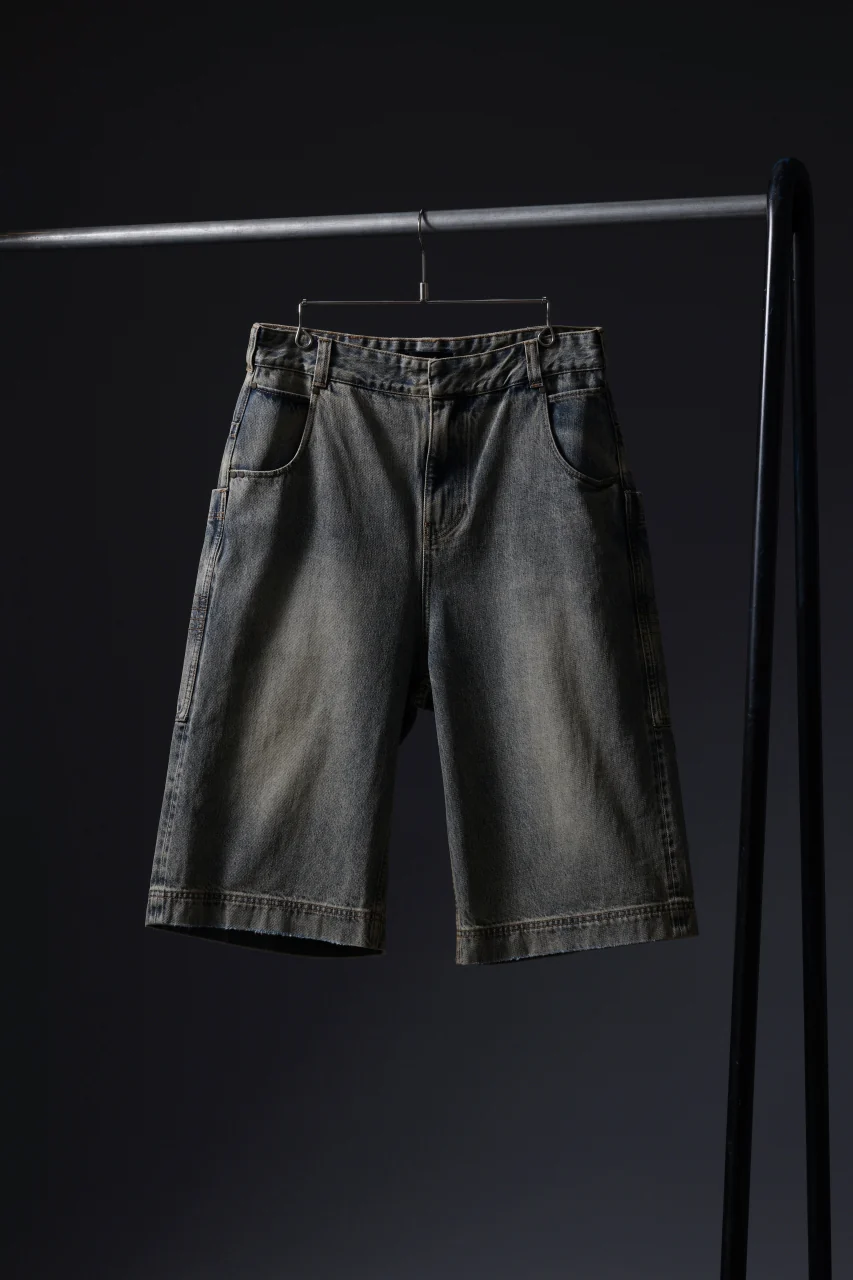 entire studios HEAVY DENIM SHORTS (SURFACE WAVE) - Image 14