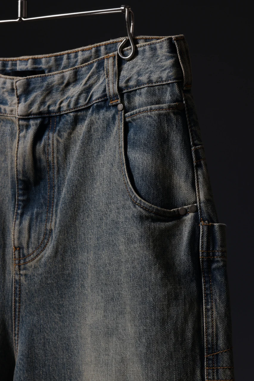 entire studios HEAVY DENIM SHORTS (SURFACE WAVE) - Image 15