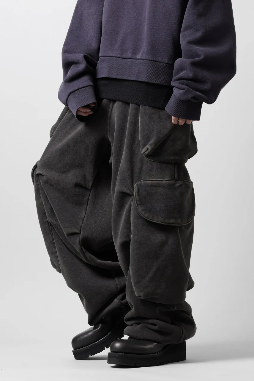 entire studios HEAVY GOCAR SWEAT PANTS (WASHED BLACK) - Image 15