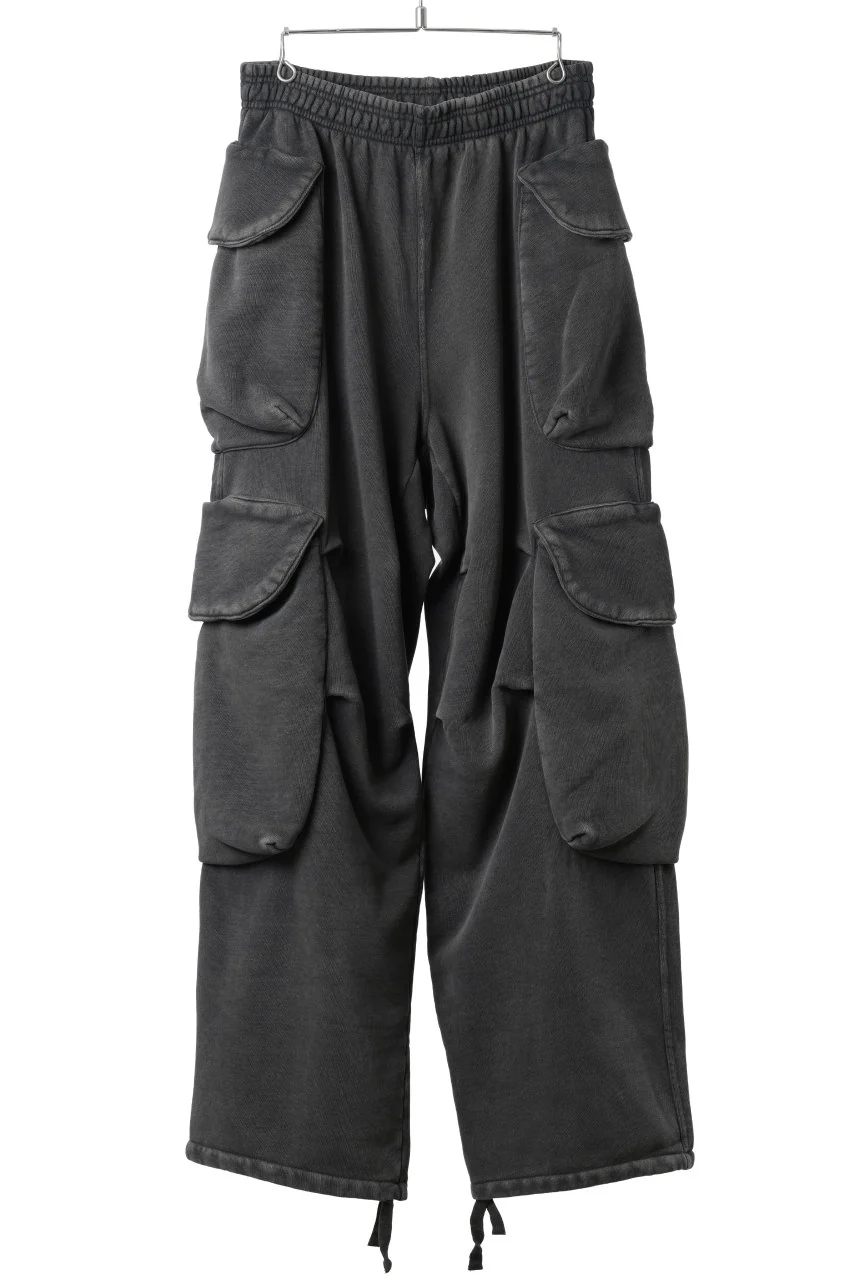 entire studios HEAVY GOCAR SWEAT PANTS (WASHED BLACK)
