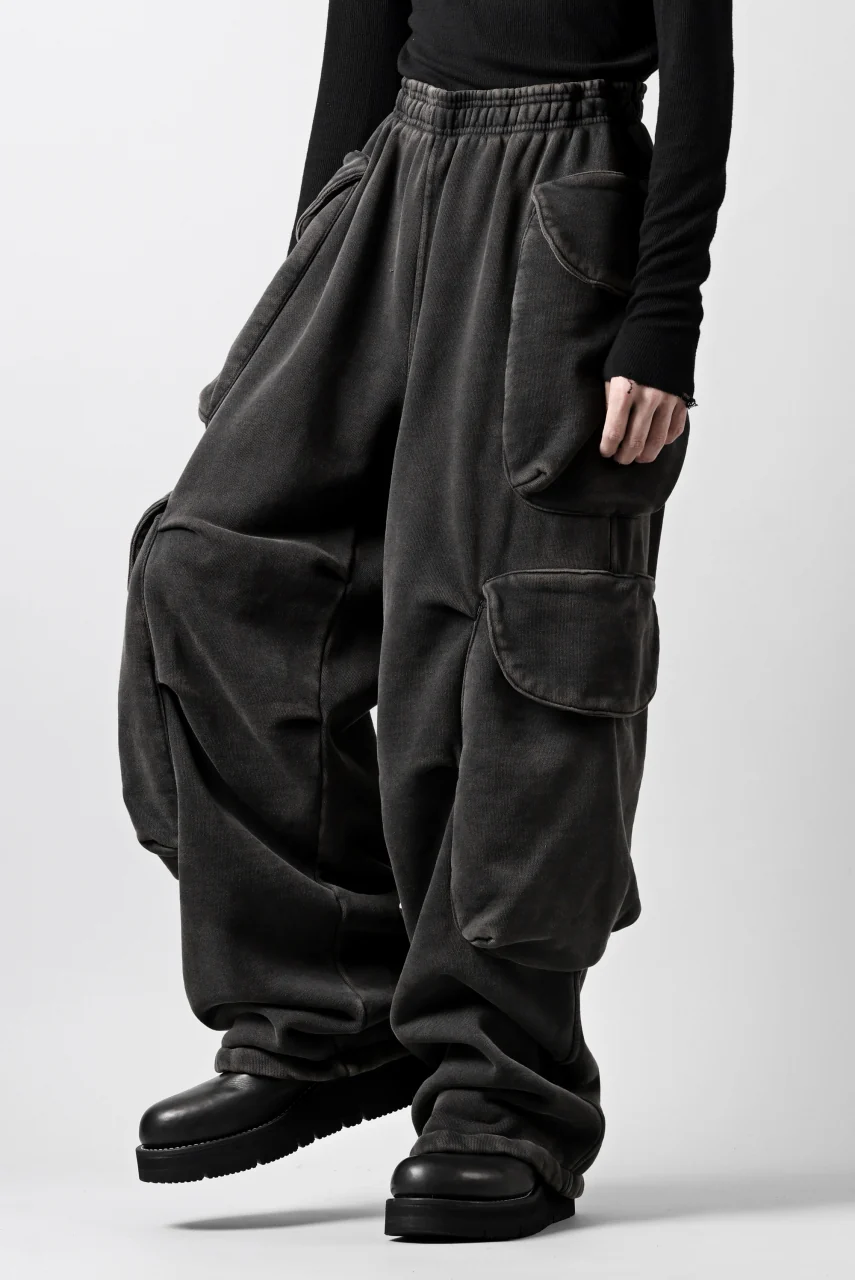 entire studios HEAVY GOCAR SWEAT PANTS (WASHED BLACK) - Image 17
