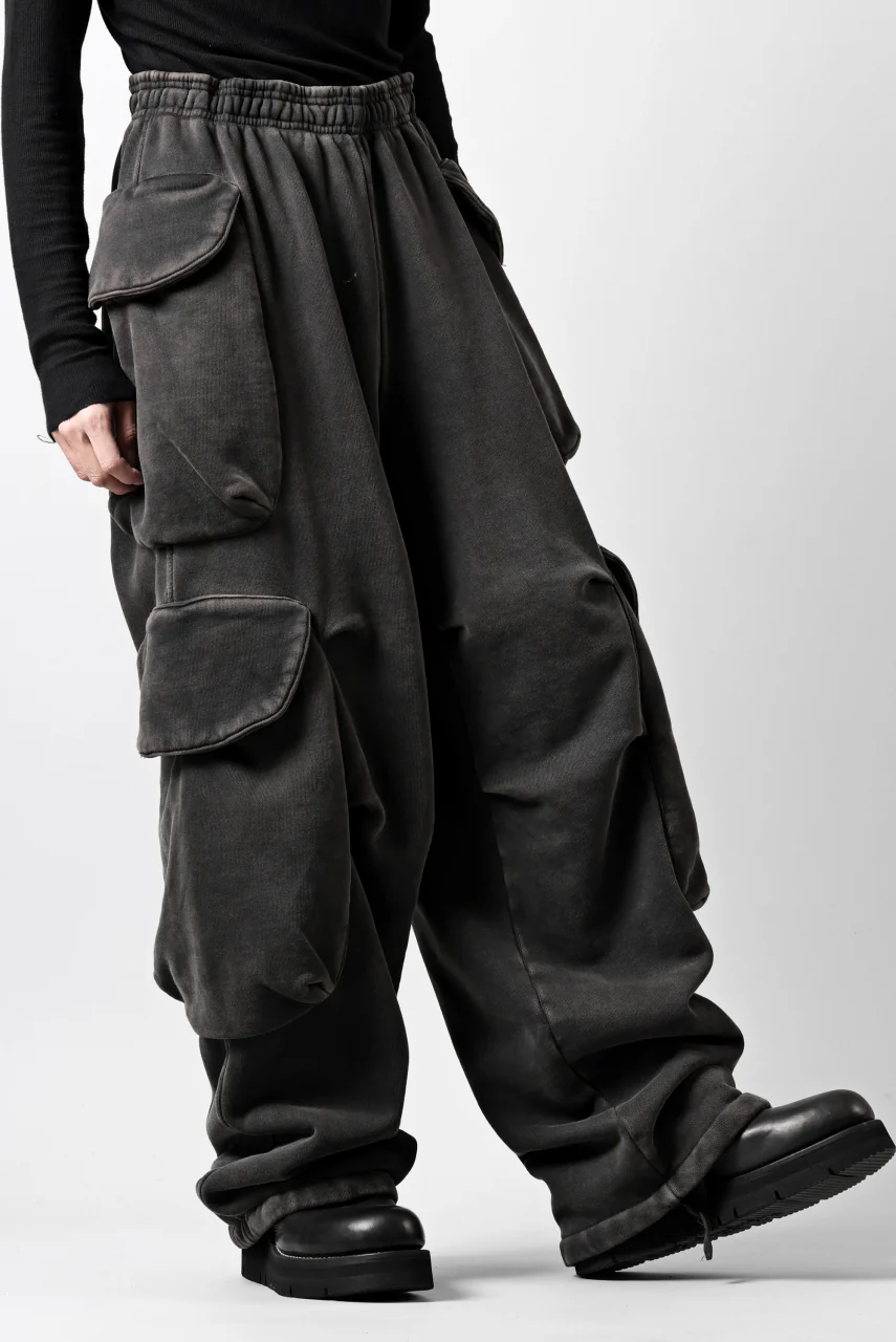 entire studios HEAVY GOCAR SWEAT PANTS (WASHED BLACK) - Image 20