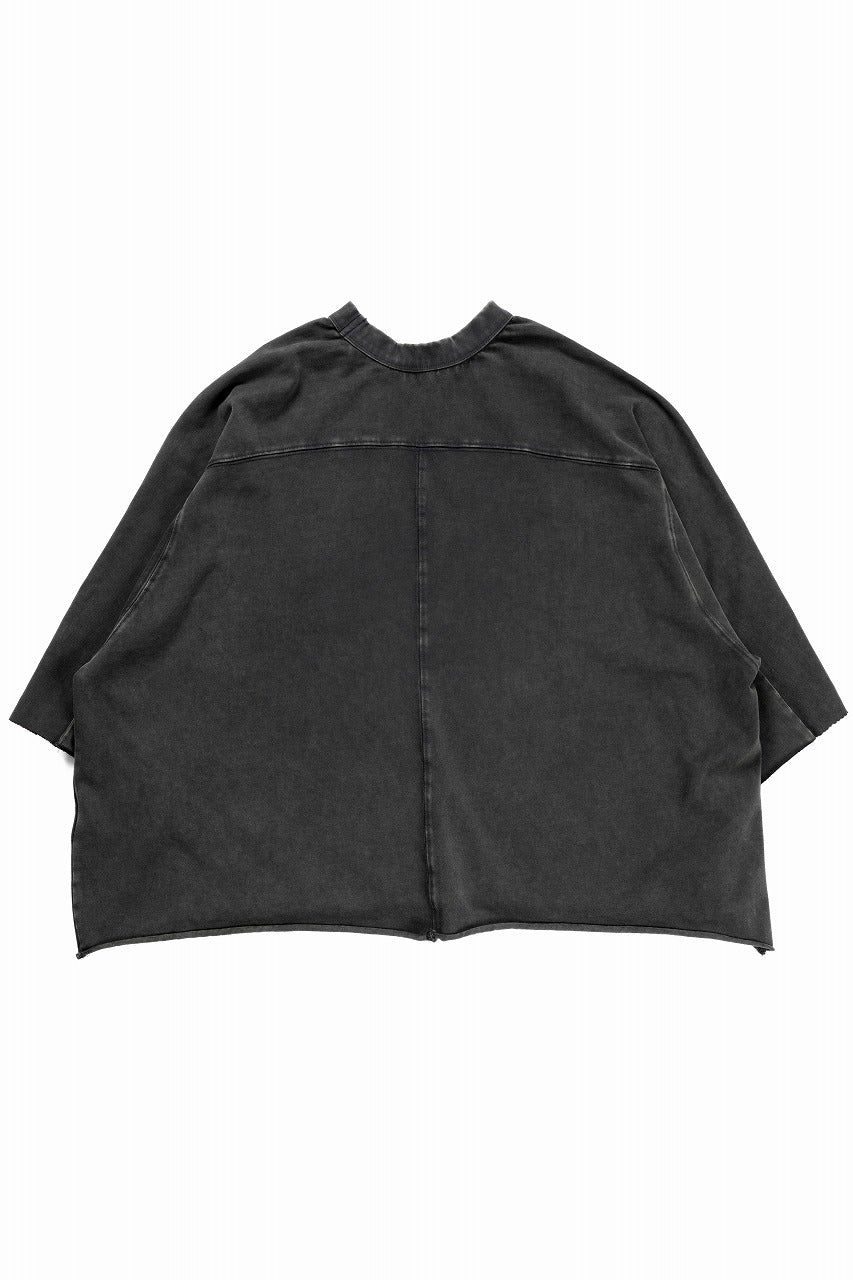 entire studios HEAVY HALF SLEEVE TEE (WASHED BLACK) - Image 3