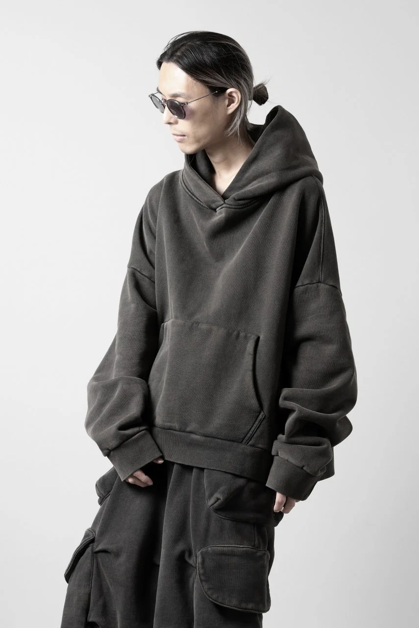 entire studios HEAVY HOOD SWEAT PULLOVER (WASHED BLACK) - Image 10