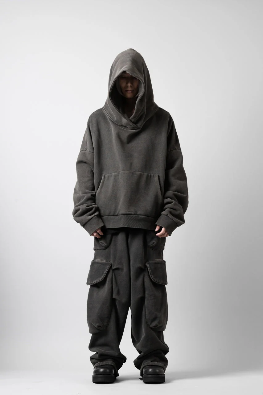 entire studios HEAVY HOOD SWEAT PULLOVER (WASHED BLACK) - Image 14
