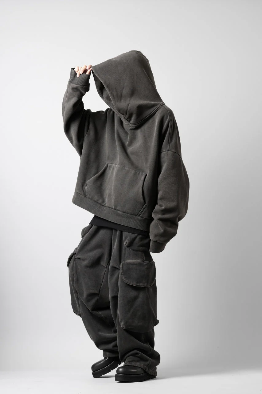 entire studios HEAVY HOOD SWEAT PULLOVER (WASHED BLACK) - Image 15