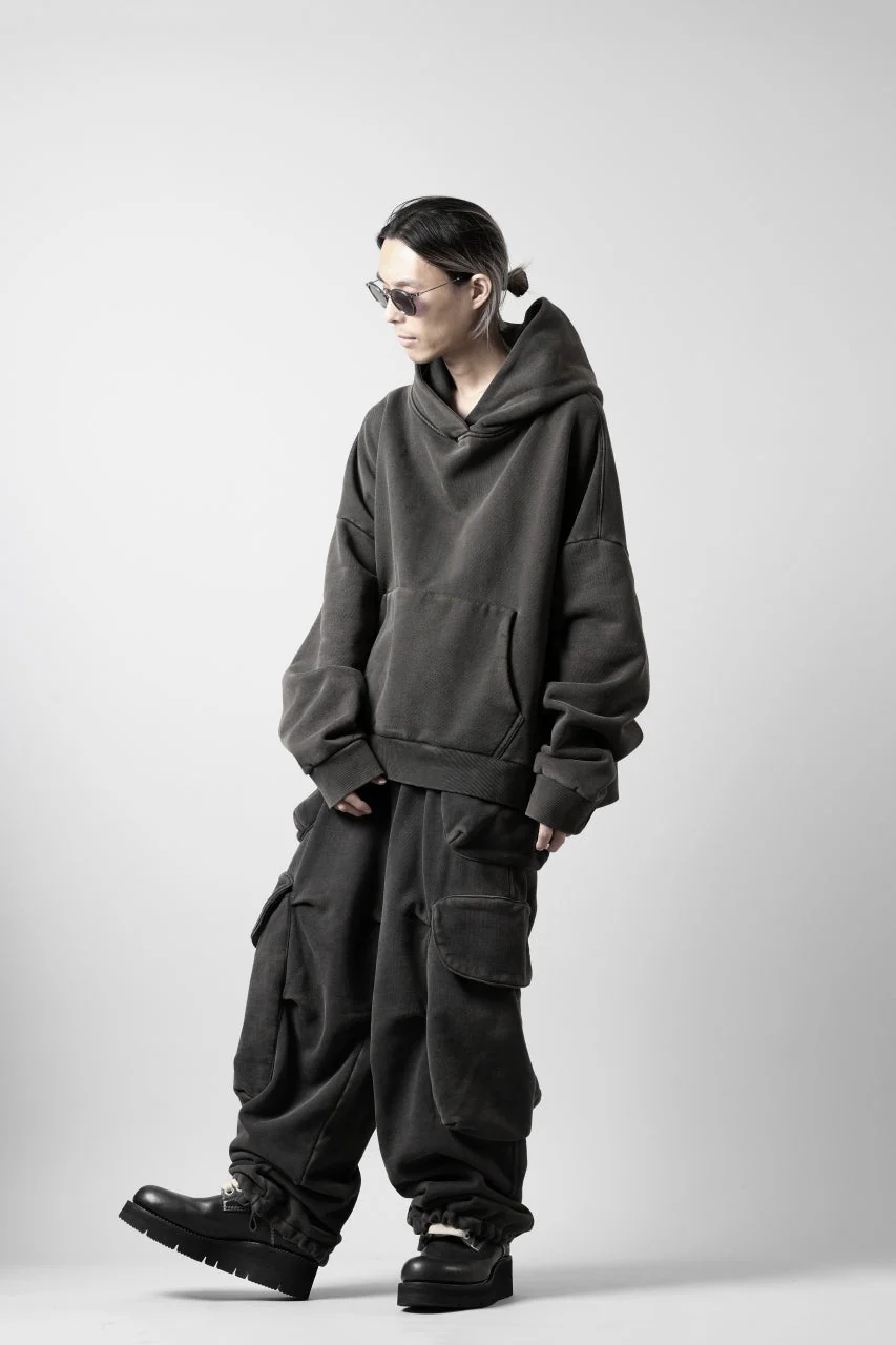 entire studios HEAVY HOOD SWEAT PULLOVER (WASHED BLACK) - Image 17