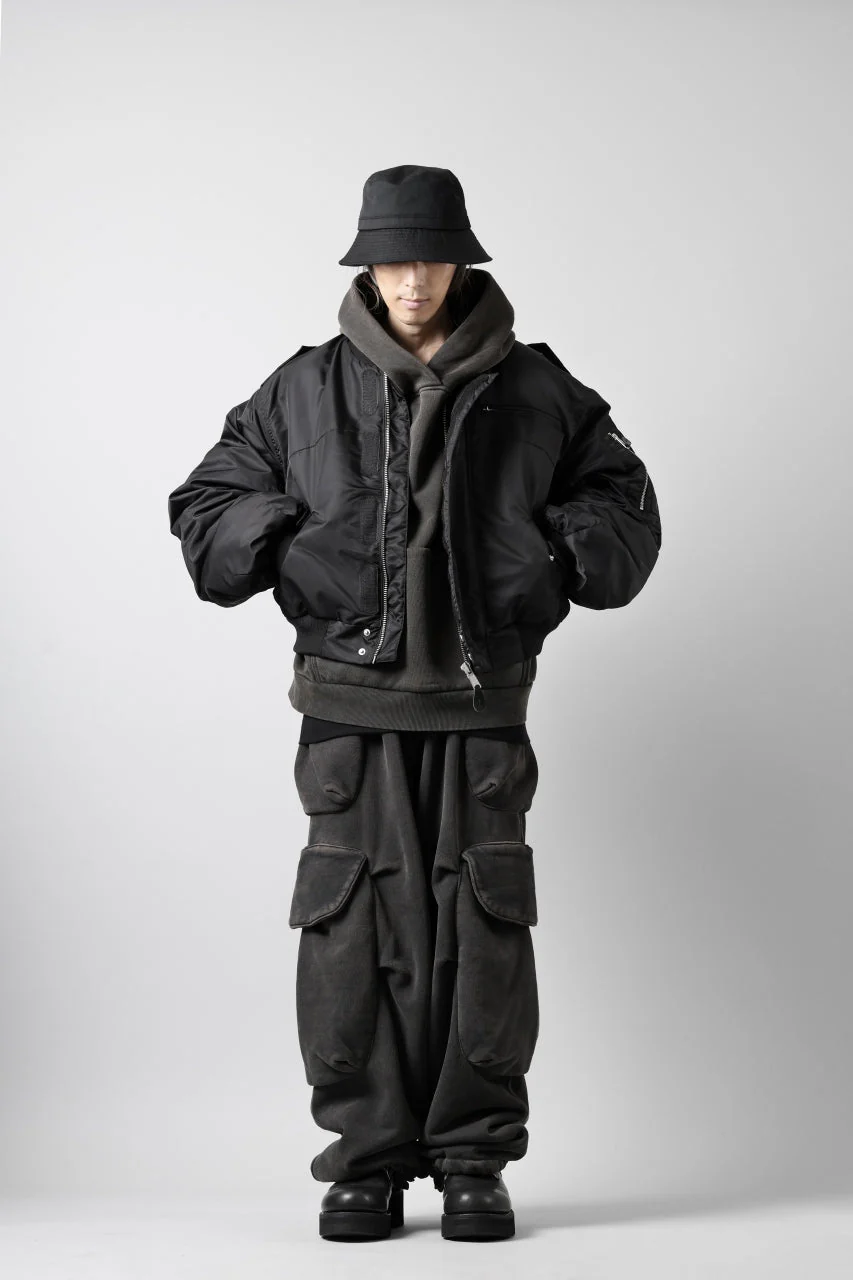 entire studios HEAVY HOOD SWEAT PULLOVER (WASHED BLACK) - Image 18