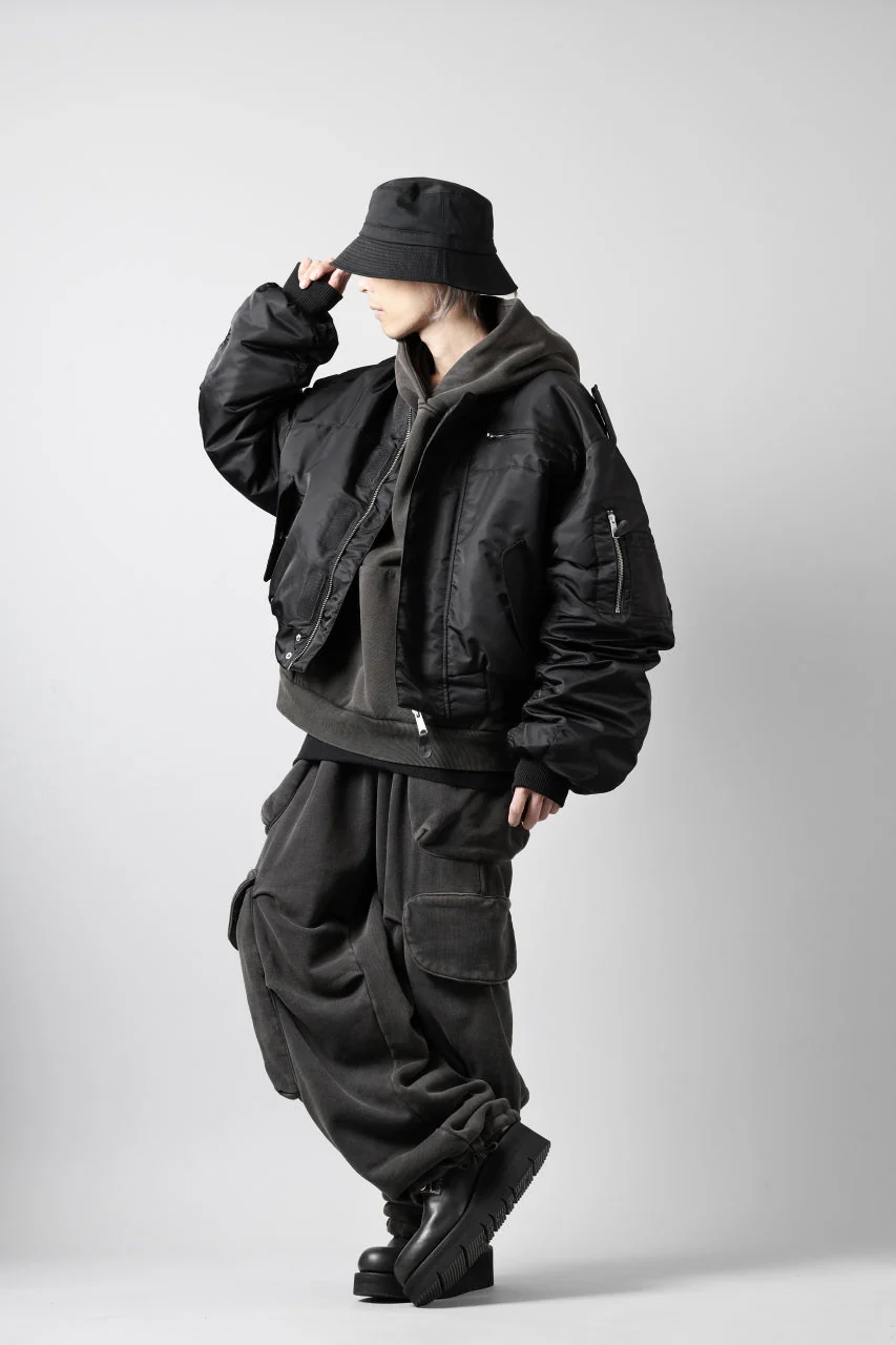 entire studios HEAVY HOOD SWEAT PULLOVER (WASHED BLACK) - Image 19