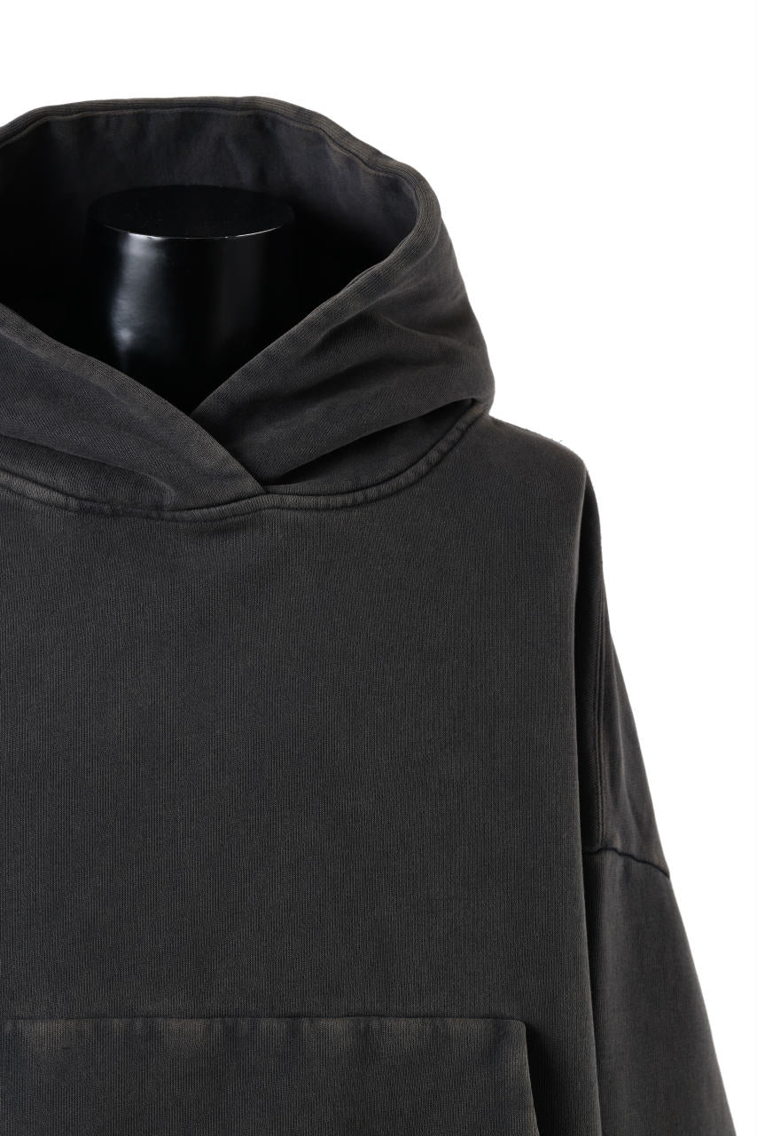 entire studios HEAVY HOOD SWEAT PULLOVER (WASHED BLACK) - Image 4