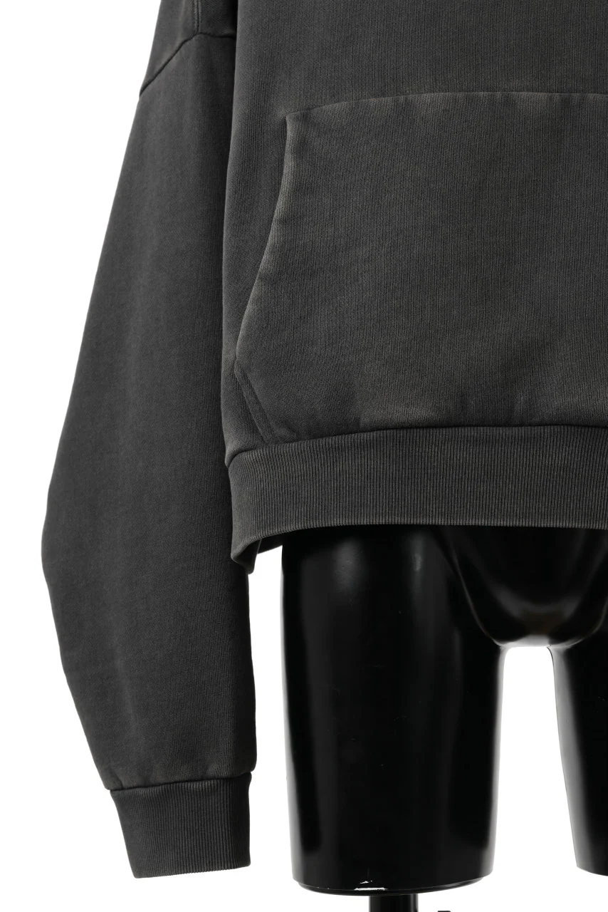 entire studios HEAVY HOOD SWEAT PULLOVER (WASHED BLACK) - Image 5