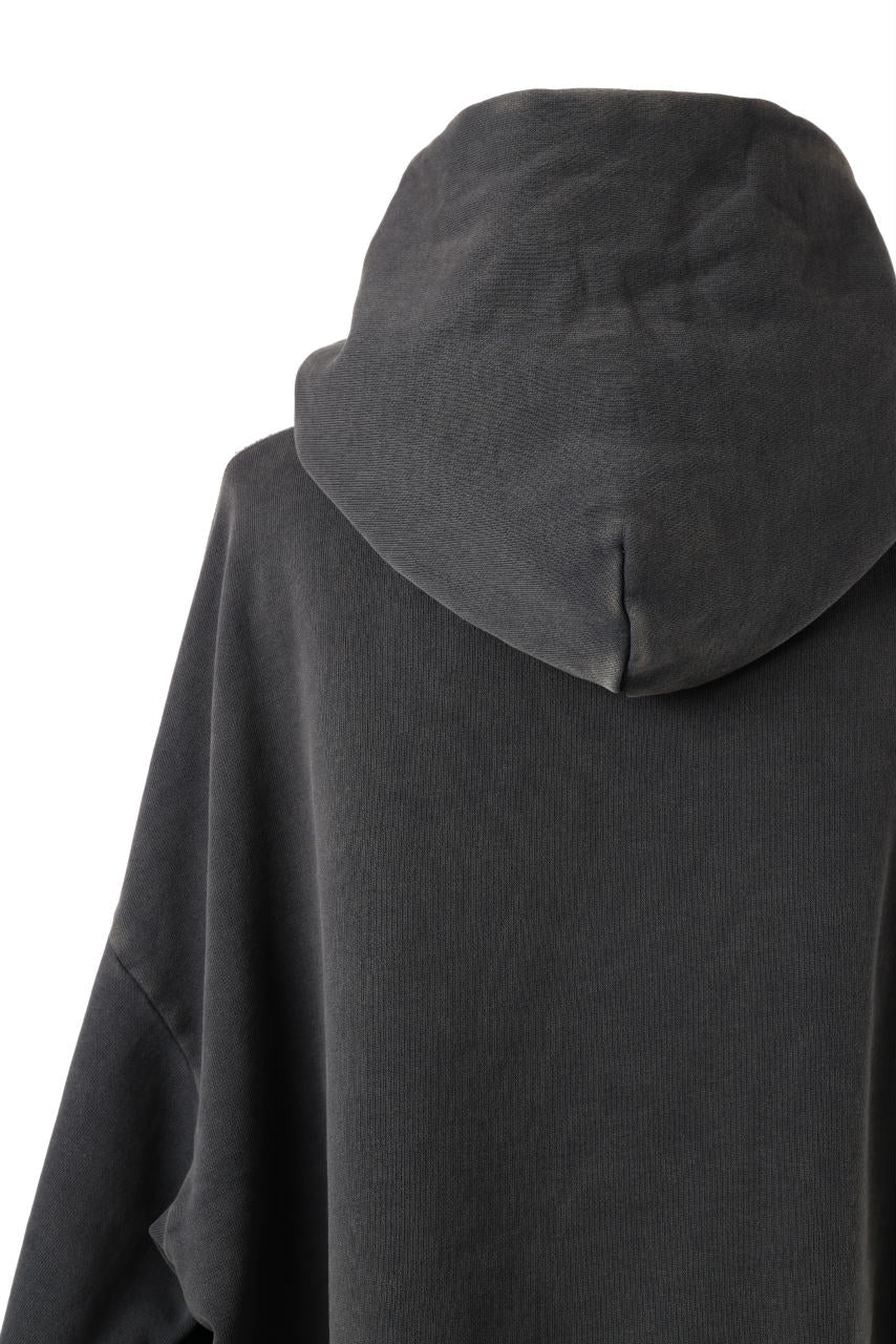 entire studios HEAVY HOOD SWEAT PULLOVER (WASHED BLACK) - Image 7
